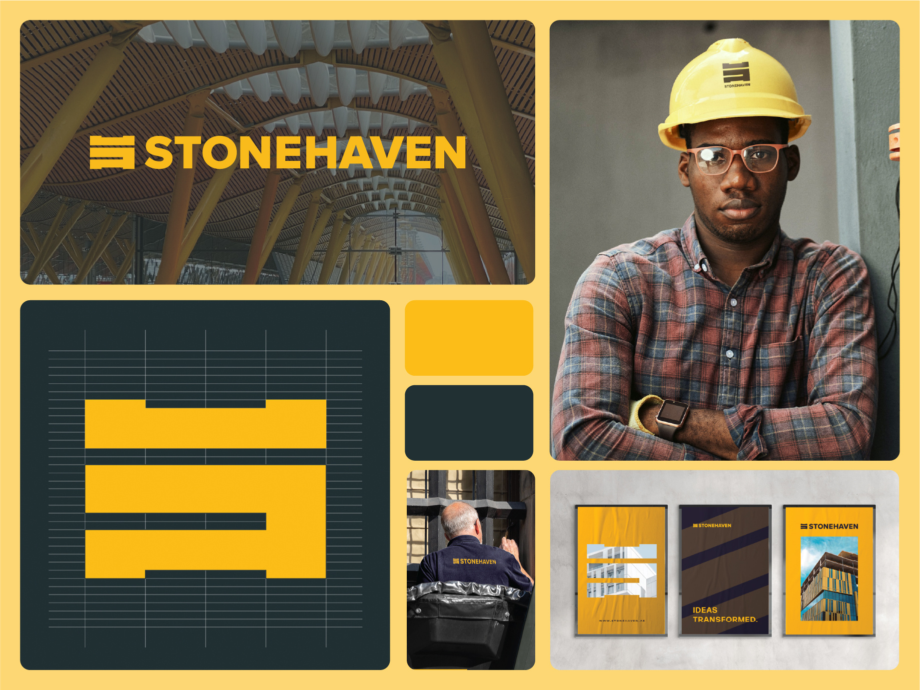 STONEHAVEN | Naming & Brand Identity for Construction Company architecture brand guide brand identity brand system branding construction logo design naming renovations visual identity