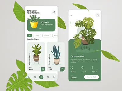 Indoor Plants android design indoor ios plants ui ux