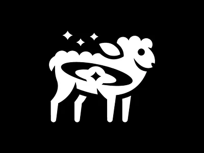 Sheep Planet Logo animal logo branding design galaxy sheep logo graphic design illustration logo planet sheep logo sheep sheep logo universe logo vector