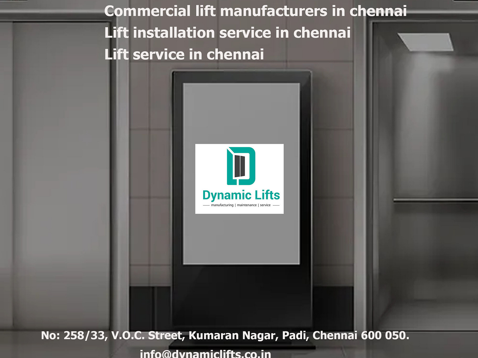 Lift installation service in chennai by info tech on Dribbble
