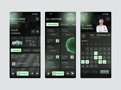 Medical Mobile App app app design doctor health health app healthcare ios medical medtech minimal ui mobile mobile app mobile app design mobile app ui mobile ui modern design