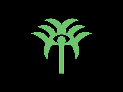 Palm Eye Logo branding design eye logo graphic design hotel logo illustration logo palm eye logo palm logo tourism logo travel logo tree eye logo vector