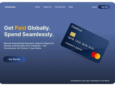 Fintech Hero Section design engineer frontend product design ui web development