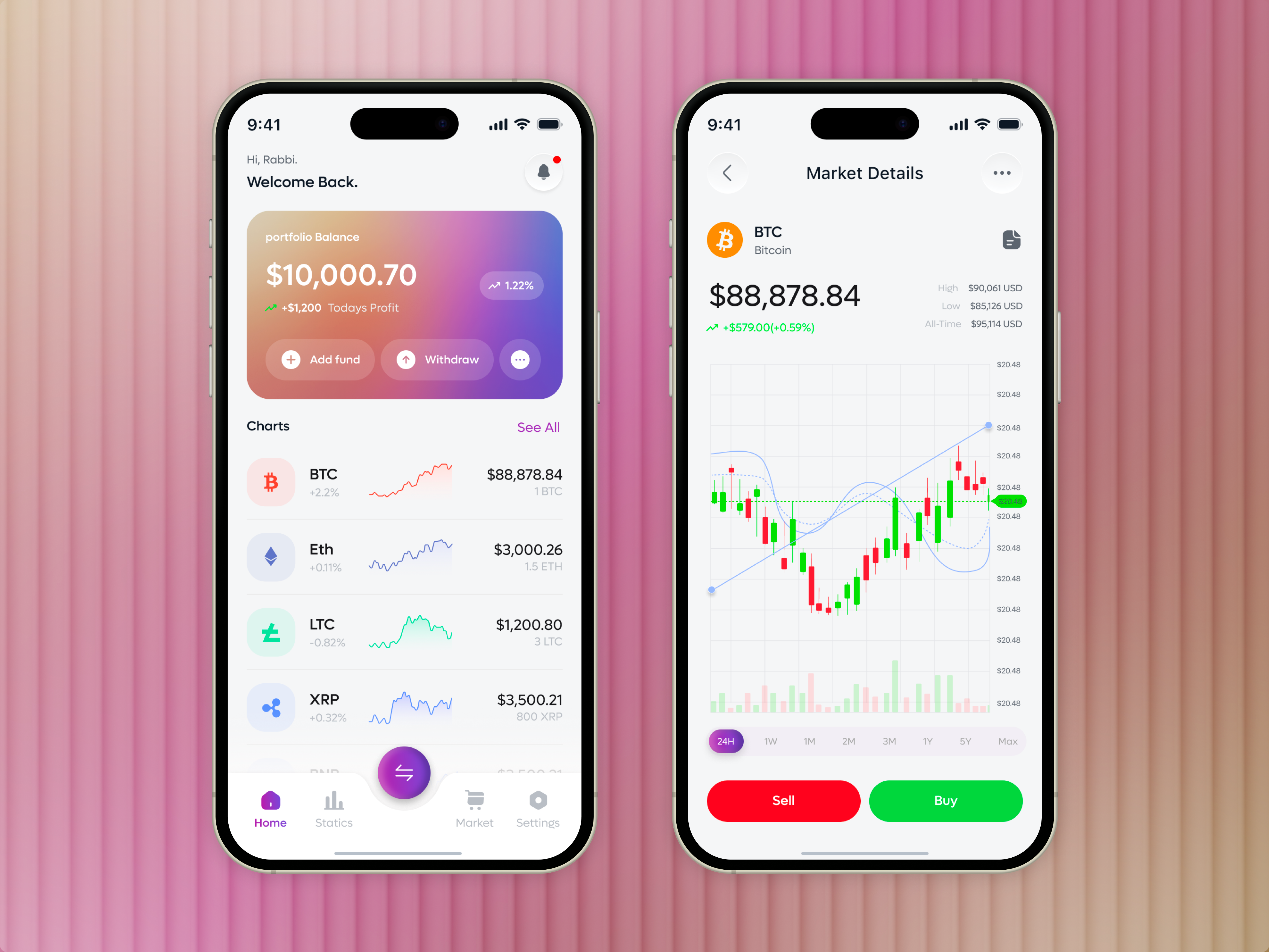 Crypto Wallet & Trading Mobile App UI. by M Rabbi Rezwan🔥 for Nodus Labs -  Product on Dribbble