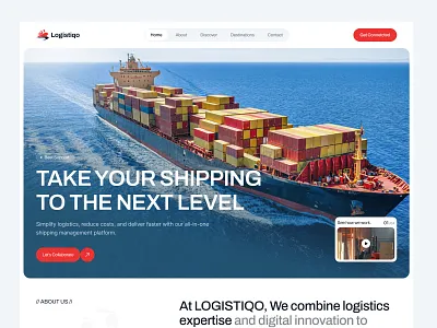 Logistics Website Design landing page logistic landing page logistic web logistics website shipping company web design website