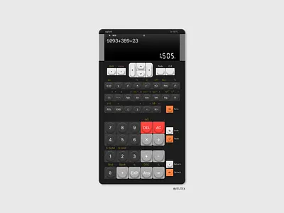 The calculator app graphic design ui ux