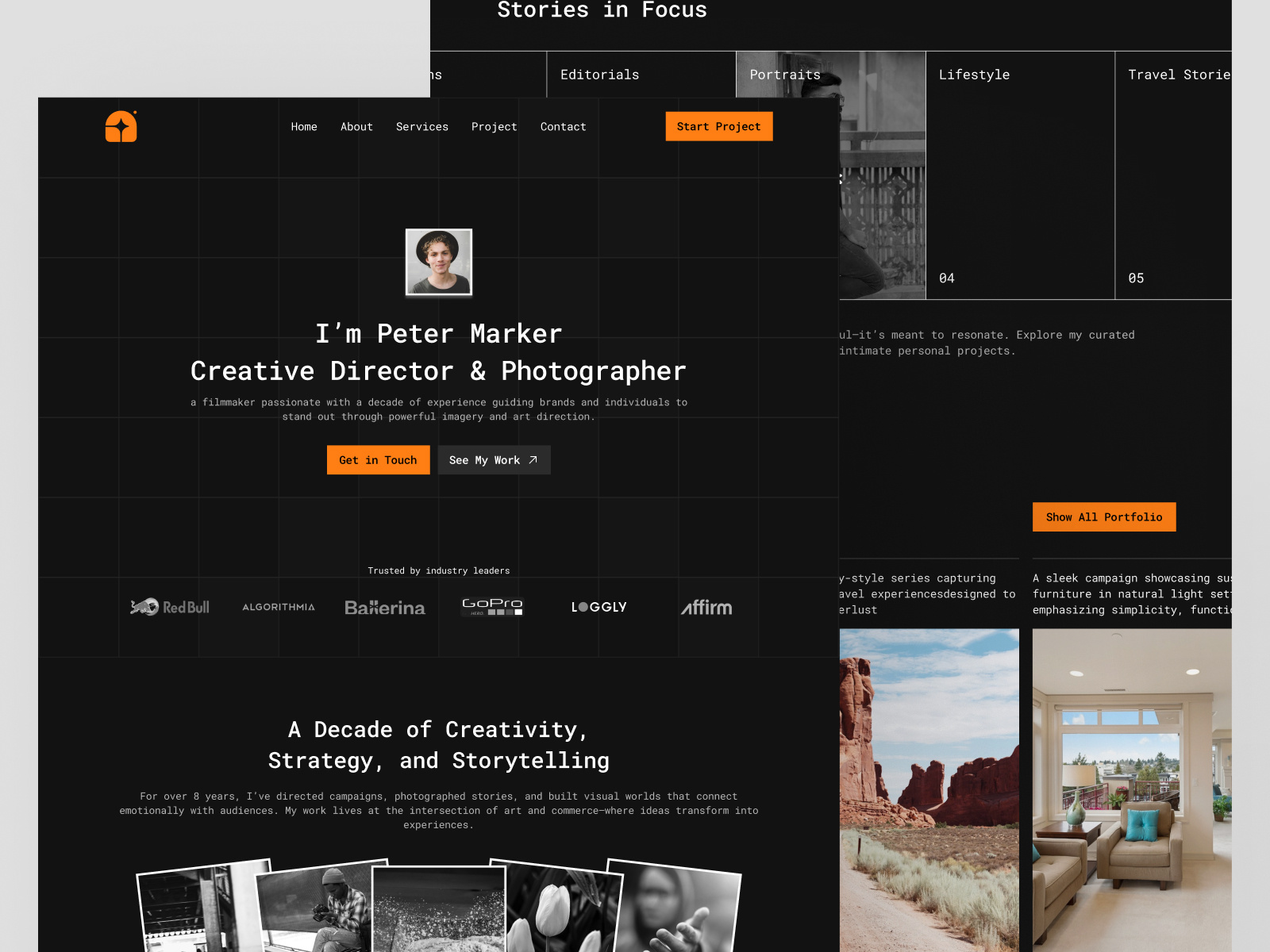 Example of Landing Page Development In Framer