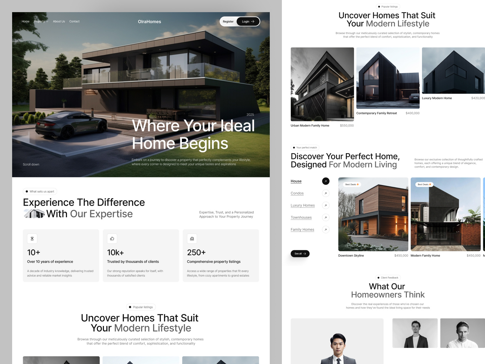 Example of Landing Page Development In Framer