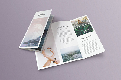 LUMINA Trifold Brochure #2 app branding design graphic design illustration logo typography ui ux vector