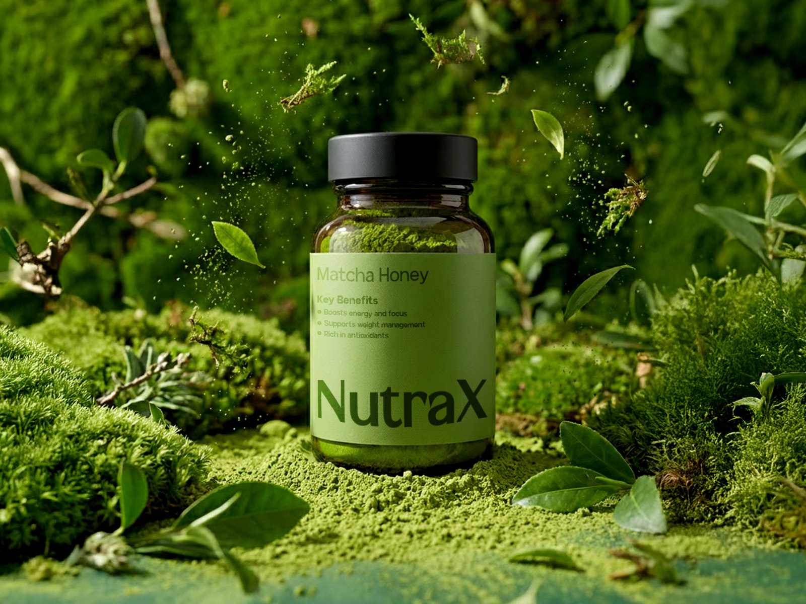 Nutra X - Label Design Art Direction art direction food supplement brand health and wellness brand label design matcha nutra x nutritional tablet packaging packaging design sea salt supplement brand