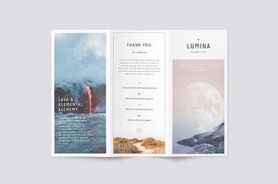 LUMINA Trifold Brochure #3 app branding design graphic design illustration logo typography ui ux vector