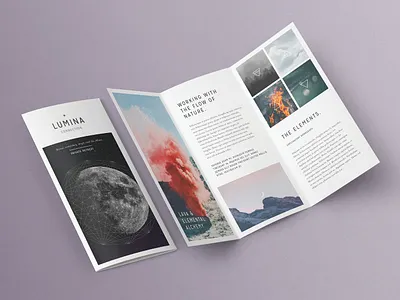 LUMINA Trifold Brochure #6 app branding design graphic design illustration logo typography ui ux vector