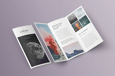 LUMINA Trifold Brochure #6 app branding design graphic design illustration logo typography ui ux vector