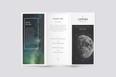 LUMINA Trifold Brochure #7 app branding design graphic design illustration logo typography ui ux vector