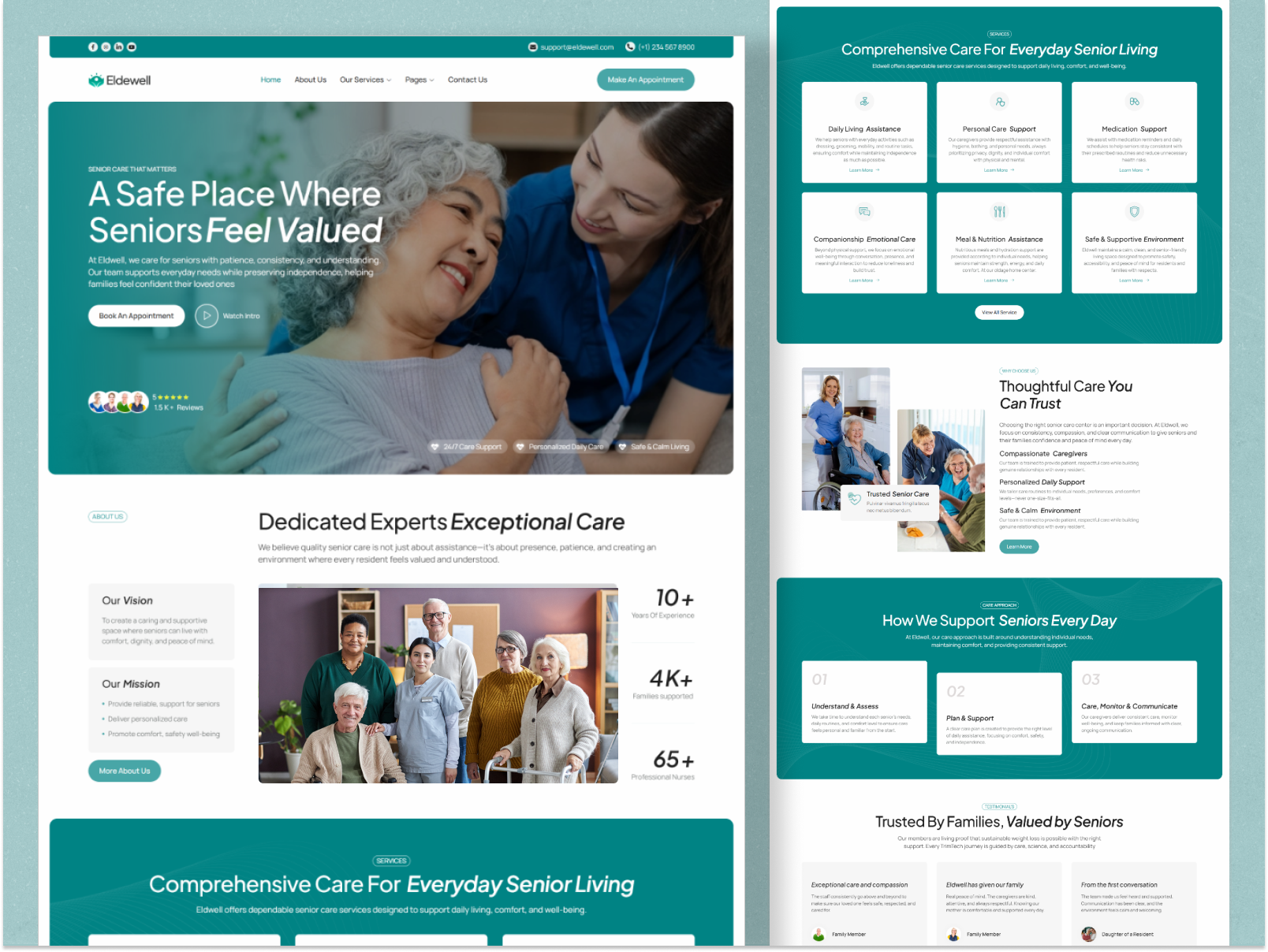 Example of Landing Page Design   UX/UI