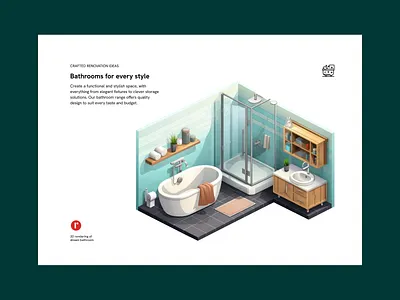 Real Estate Landing Page Layout bathroom design figma graphic design illustration isometric landing landing page design landing page interface real estate rendering ui ui design ux web design website website design