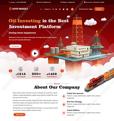 HYIP Template With Unique Design! IHYIP Templates bitcoin branding business cryptocurrency design graphic design hyip hyip design hyip investment hyip template hyip templates hyip website design illustration investment logo typography web design