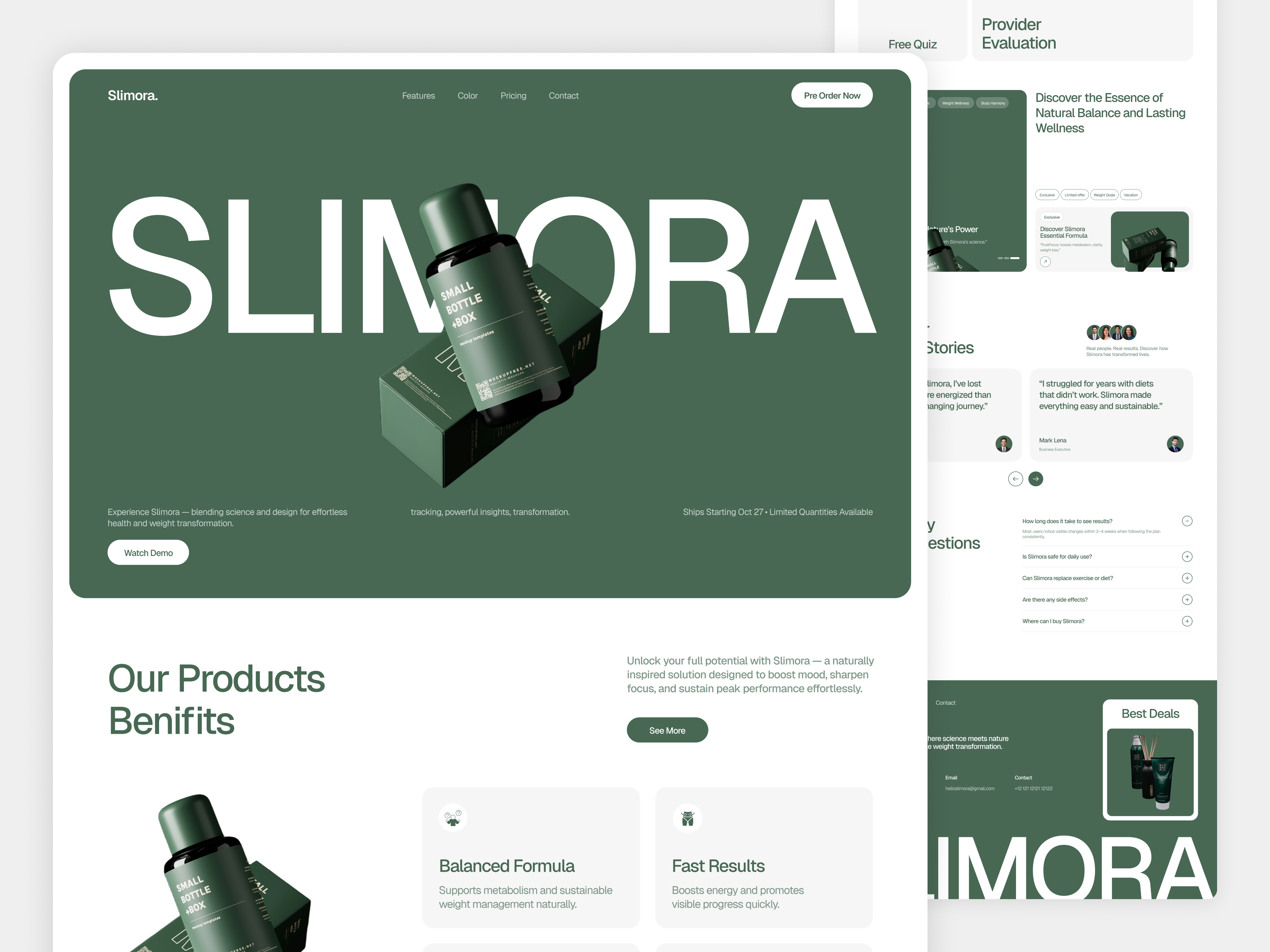 Example of Healthcare & Wellness Website Design 