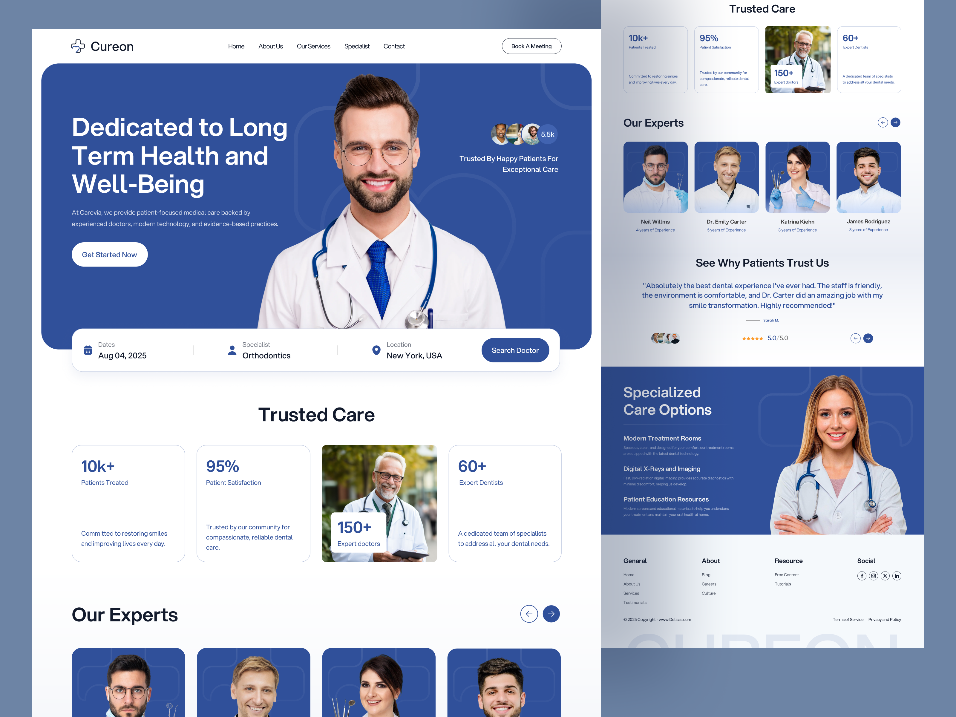 Doctor Website doctor doctor website health care website health tech home page homepage design landing page landing page design medical website patient website ui ux web design web ui website website design website redesign