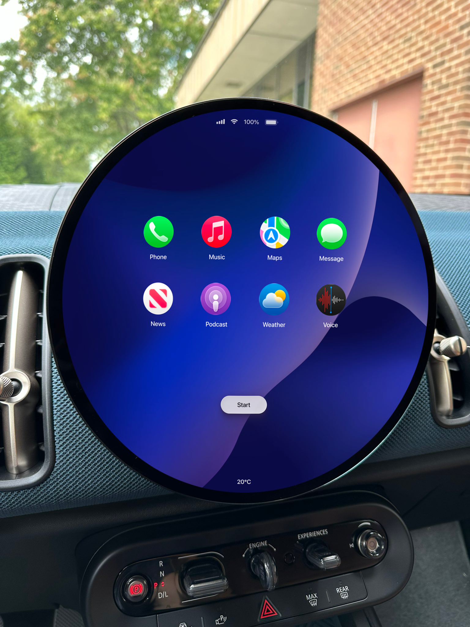 Car Dashboard UI Redesign automotive automotive hmi automotiveux car dashboard design car dashboard ui redesign carinterface cleandesign darkui dashboardui hmi humancentereddesign minis quirky circular navigation parking parking car player product design spreed limit car vehicle
