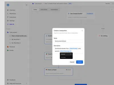 Workflow composition - 2/4 design product design ui ui design