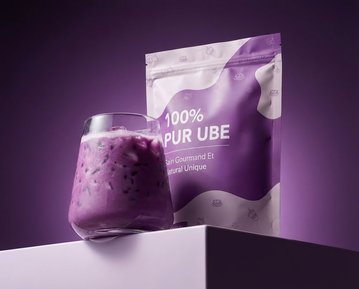 Ube Powder - Product Visualization adobe photoshop ai brand identity branding design graphic design image editing