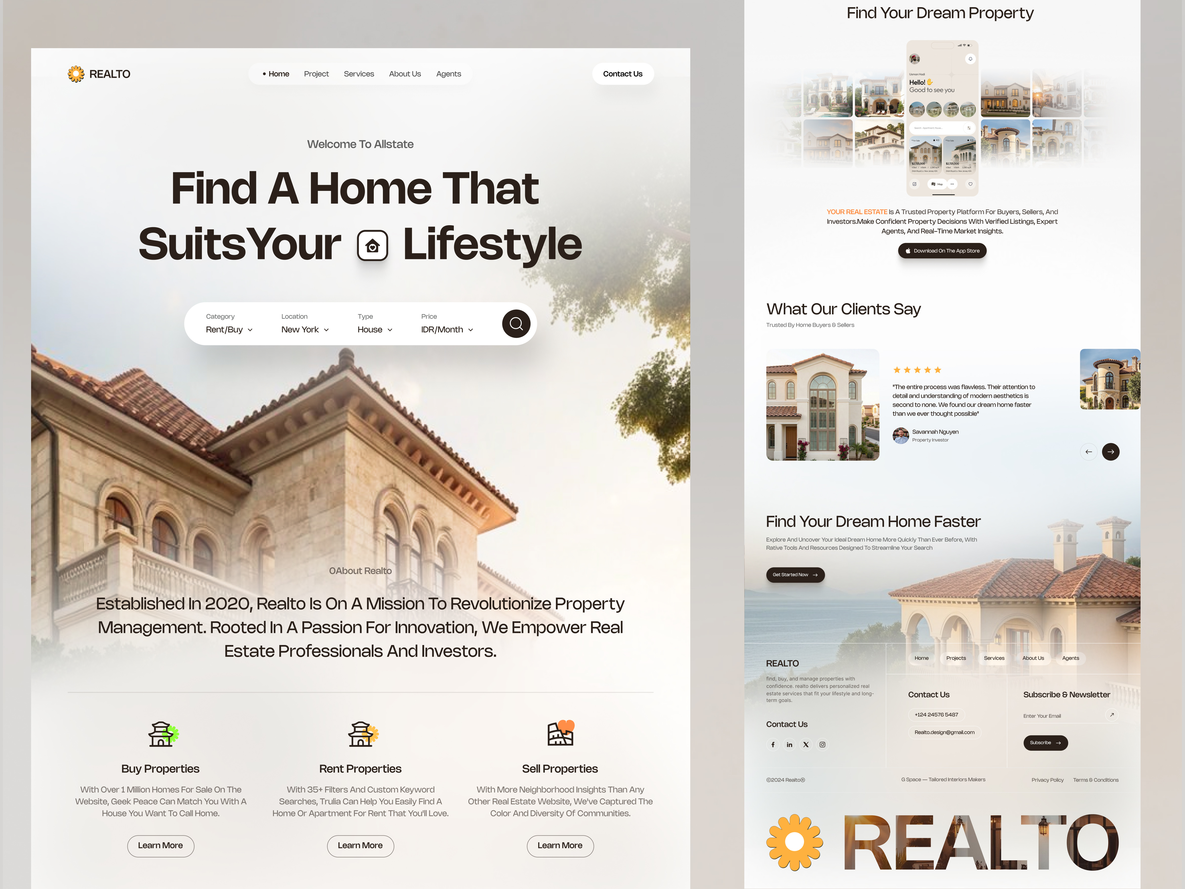 Example of Website UI/UX Design