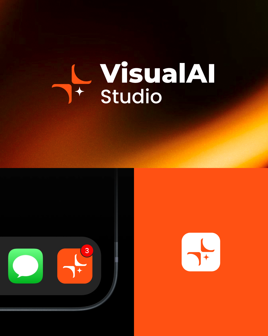 VisualAI Studio Logo Branding ai logo branding logo logo branding logo design ui sheroz visual visual ai studio