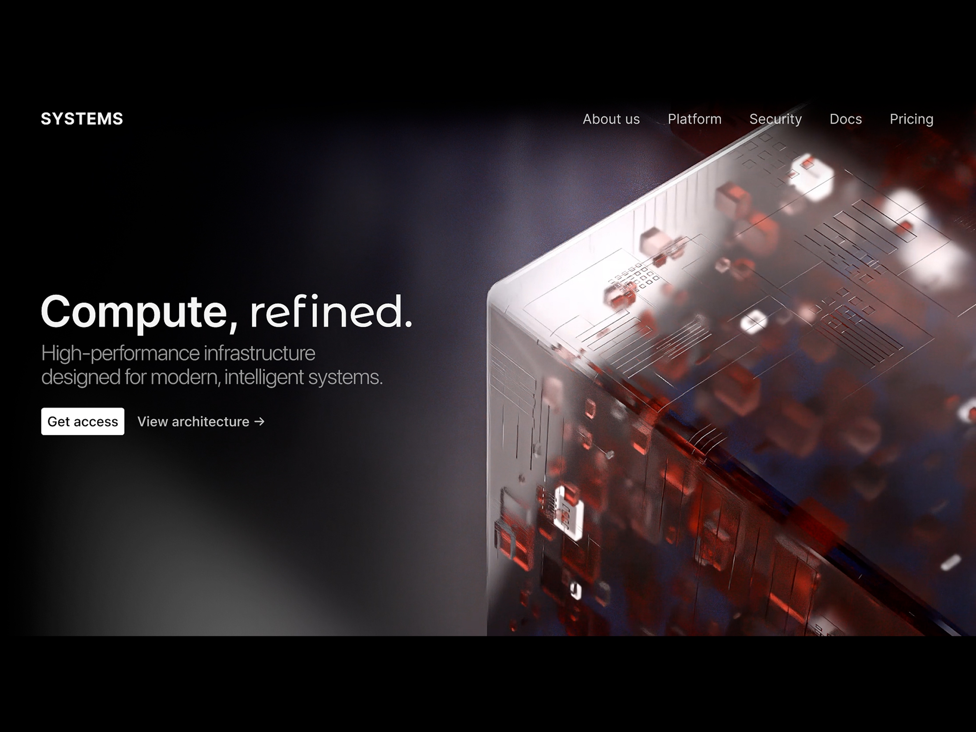 3D Hero Section Concept 3d animation branding graphic design motion graphics ui ui ux