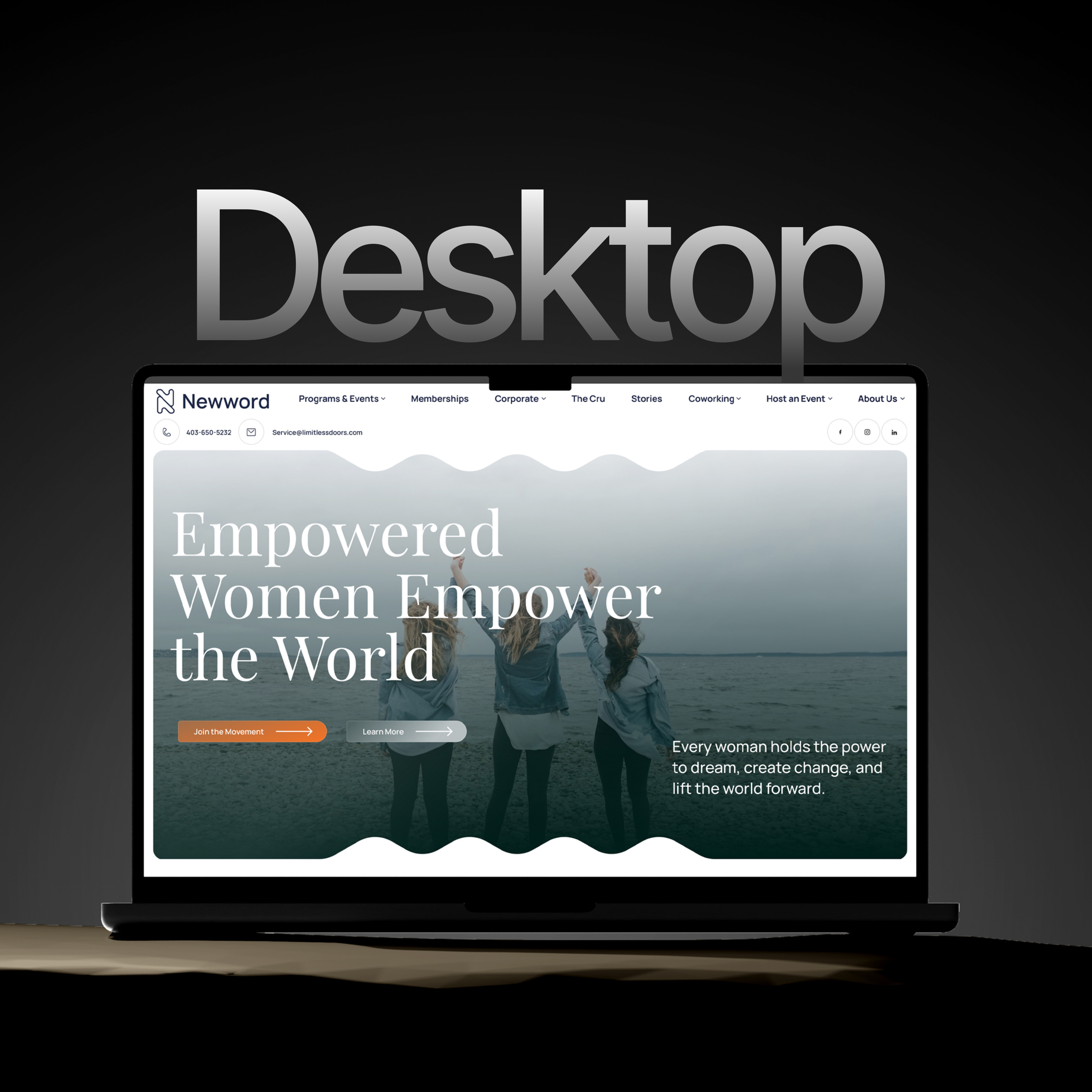 Example of Modern Landing Page & Website UI Design