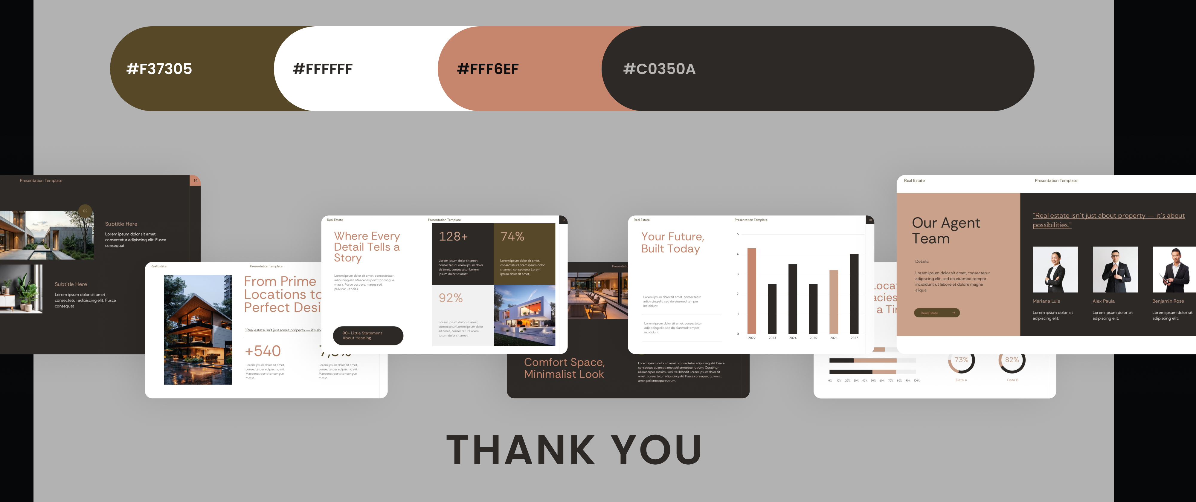 Minimalist Real Estate PowerPoint Presentation Template by Premast on ...