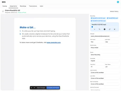 Transcription Review doc document embed record review transcription word write
