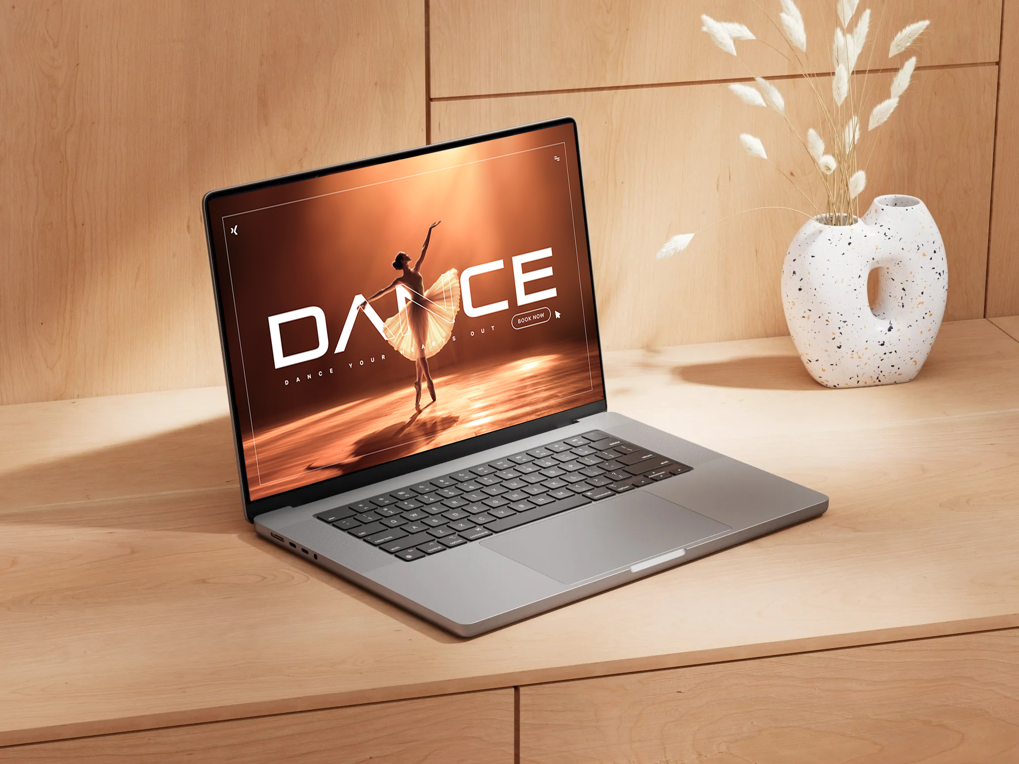 Hero Section UI Design — Minimal Dance Studio Website dance studio dance website graphic design hero section landing page ui minimal motion graphics ui ui inspiration uiux use interface user experience ux