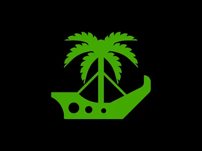 Ship Palm Logo boat logo branding cruise ship design graphic design logo palm logo ship logo ship palm logo tourism logo travel logo tree palm logo tropical logo vector