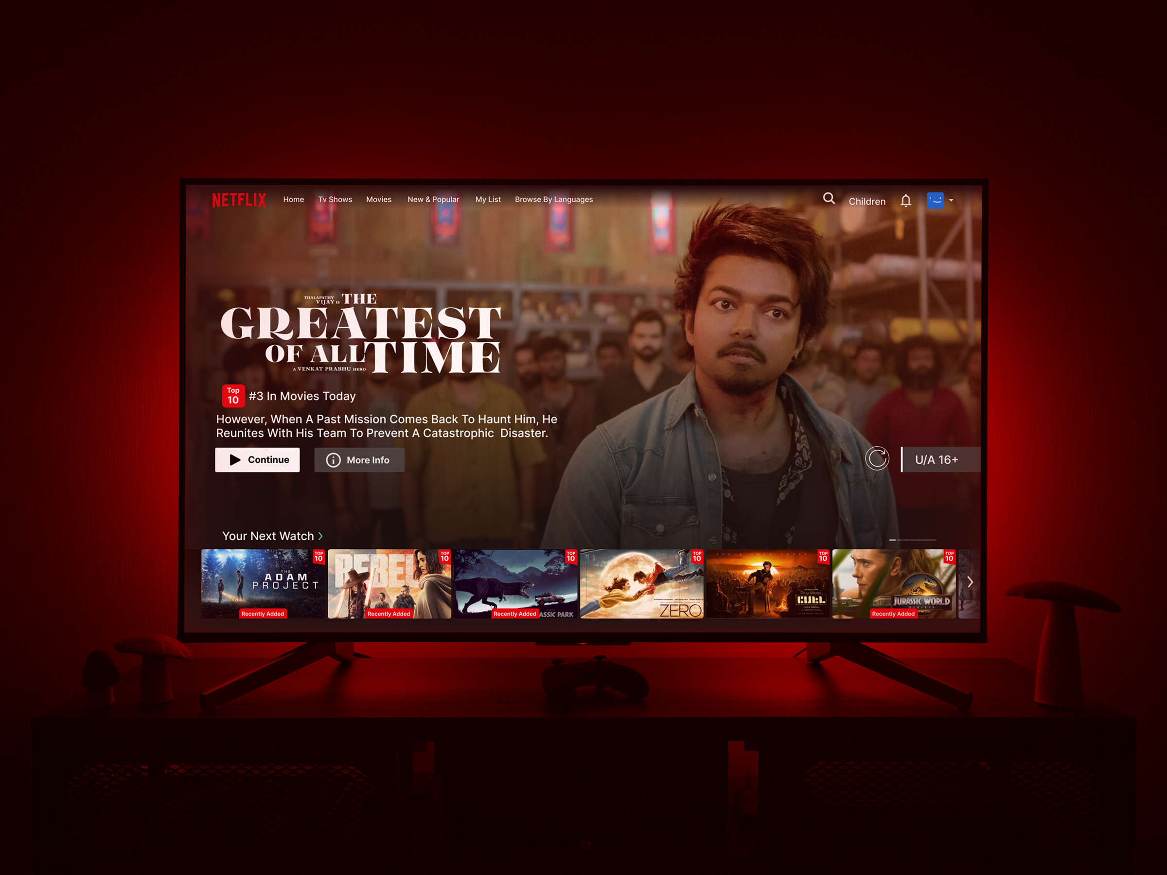 TV Streaming App UI (Netflix Clone) branding creative direction daily ui challenge design figmadesign modern movie movie app netflix ott tv app ui ux