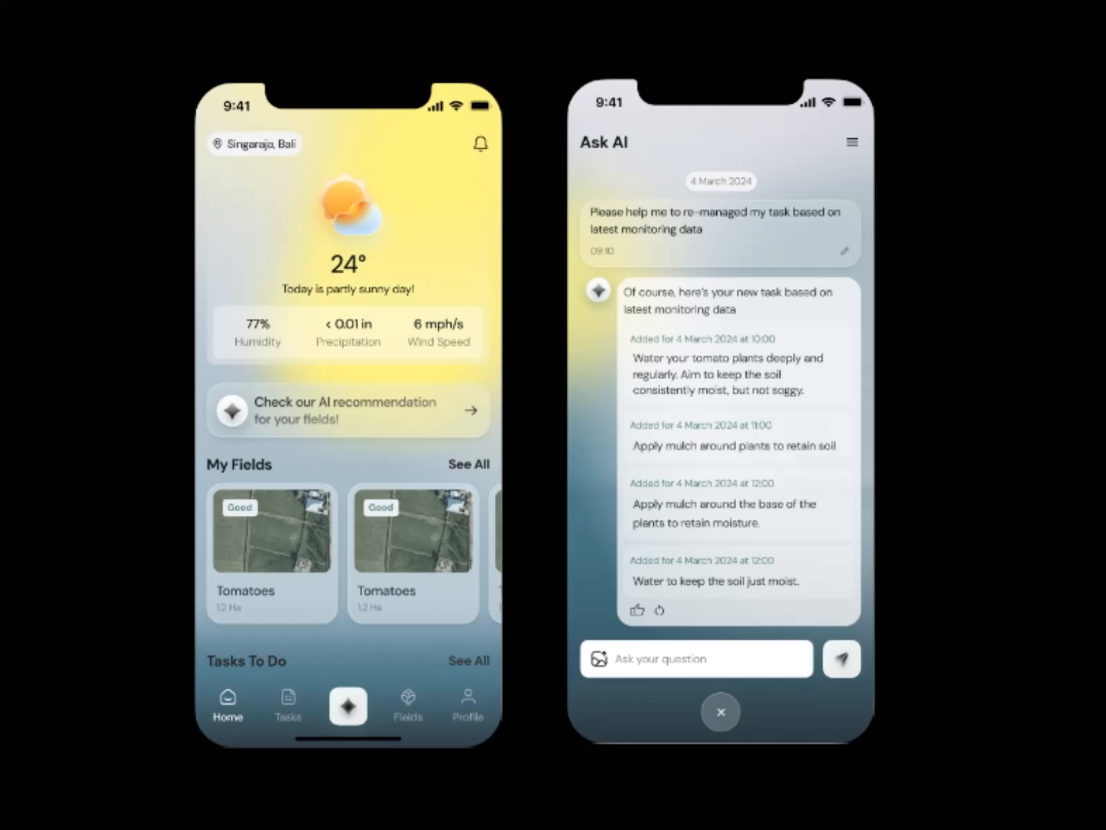 AI Powered Farmland management app