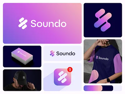 Soundo — Modern Sound & Audio Tech Logo Design audio logo best logo designer in dribbble branding creative logo hire logodesigner logo logo designer logos minimal modern logo music logo music wave logo professional logo recoding logo smart logo sound logo trending logo wave logo