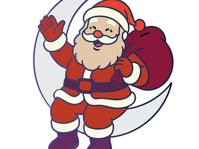 santa 3d animation branding design graphic design illustration logo motion graphics santa ui vector