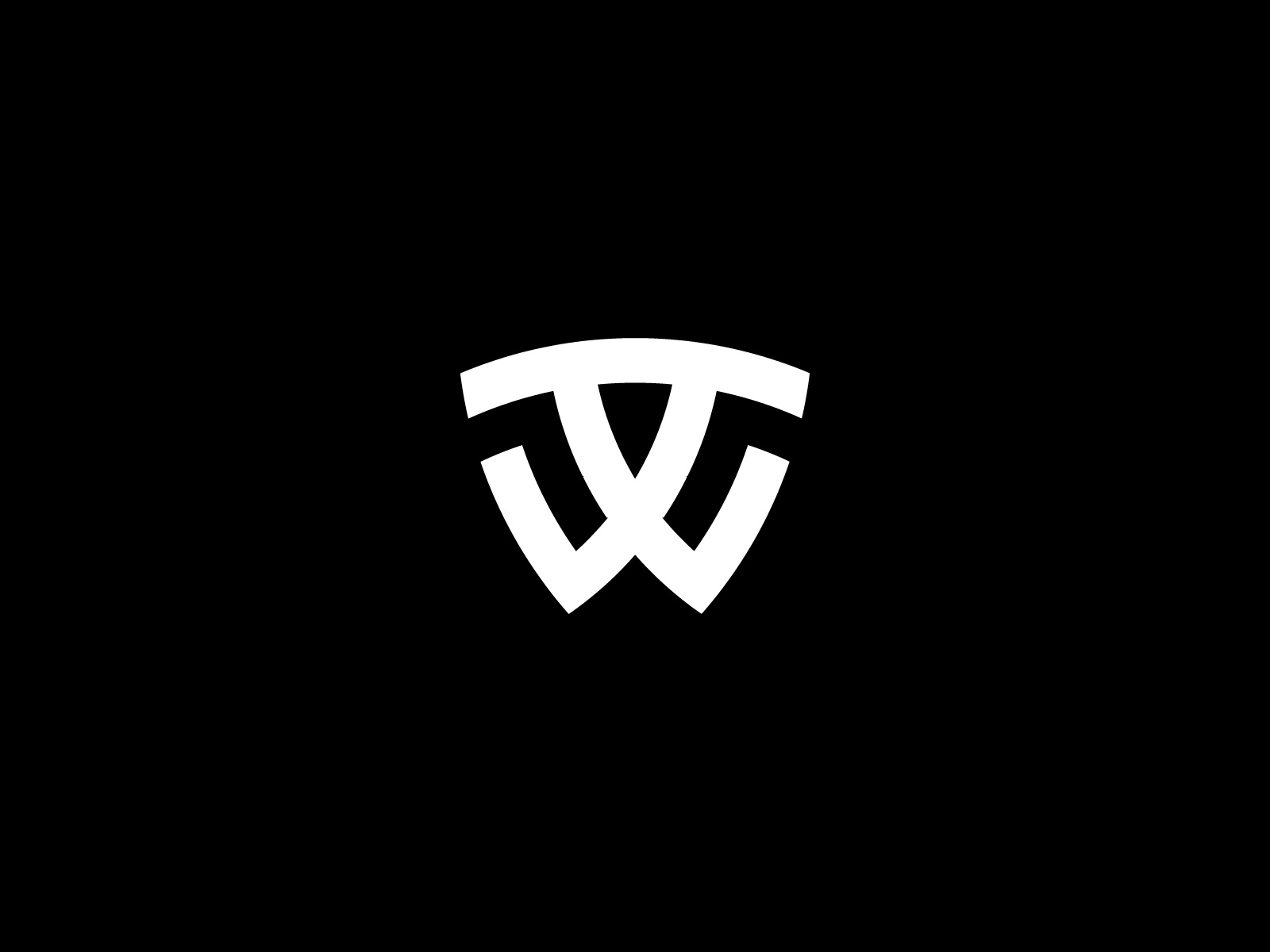 TW Logo – Luxury Shield Monogram (For Sale) abstract branding brandmark crest geometric graphic design icon lettermark logo logo design logo for sale minimalist monogram sheild ttw tw w w crest