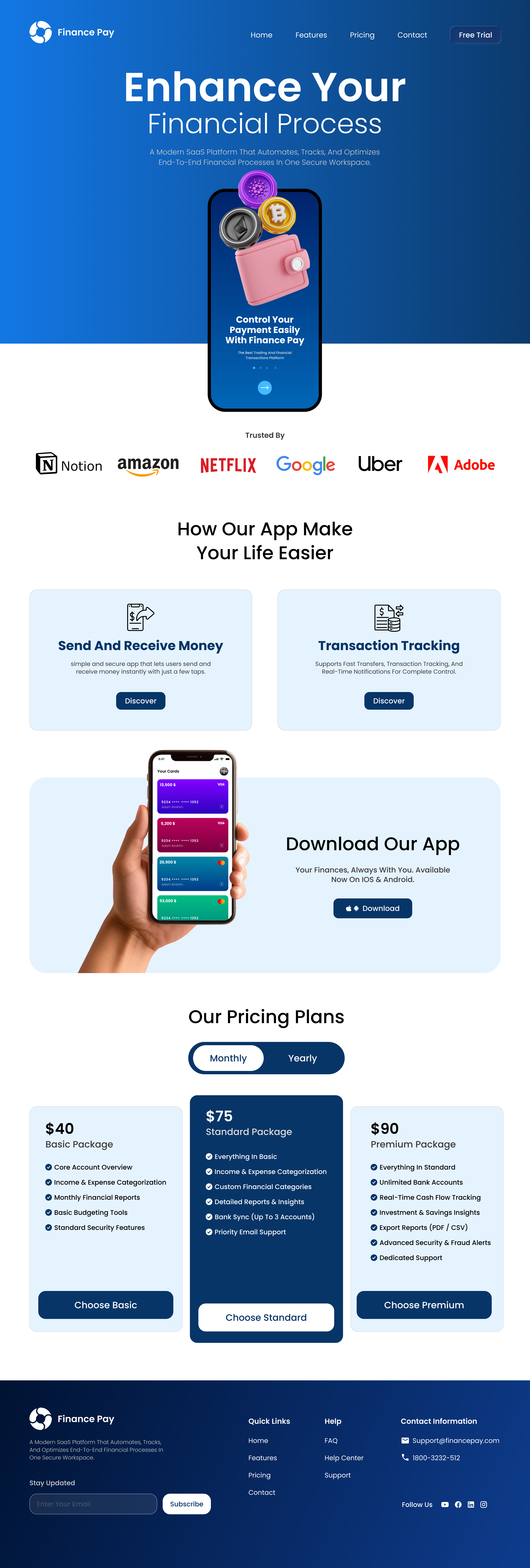 Saas Fintech WebPgae app branding design graphic design illustration logo ui ux vector web