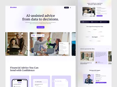 AI Paraplanner Service Website ai paraplanne service tajul ui uiux user interface website