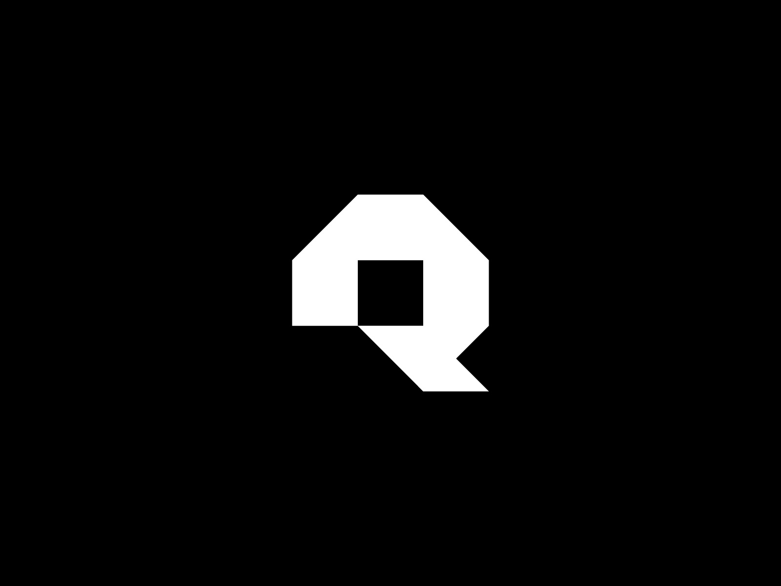 Quantum Q – Geometric Tech Logo (For Sale) abstract bolcky bold logo branding brandmark futuristic geometric graphic design icon logo logo design logo for sale minimalist monogram q q letter q logo quantum tech