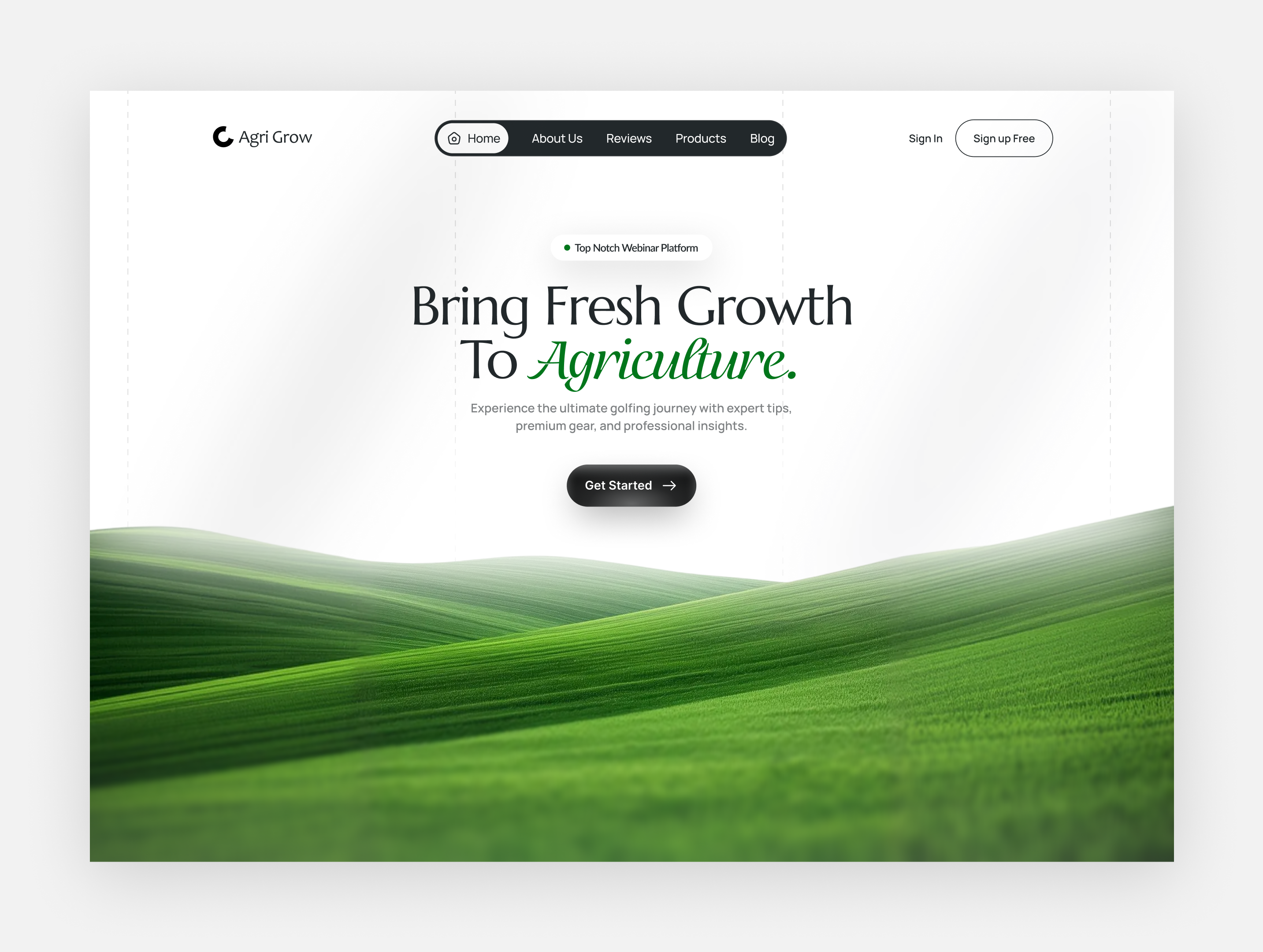 Agriculture Website Design