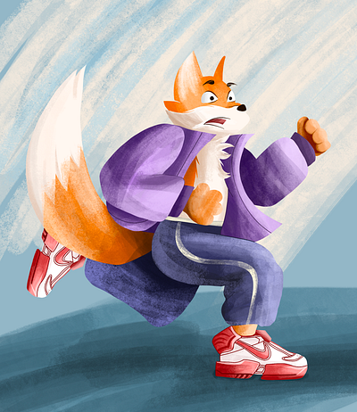 Fox 💨 artist character design design drawing fox graphic design illustration