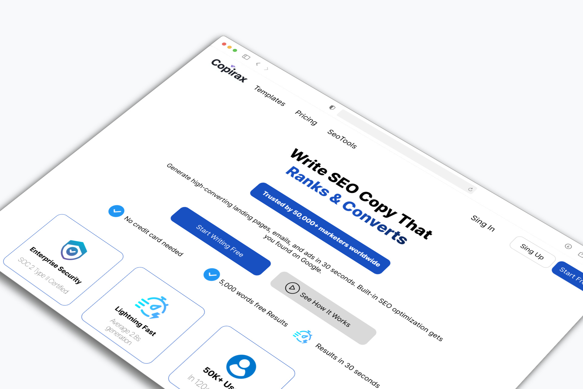 Copirax — AI SEO Tools Web Dashboard ai ai saas copirax saas seo tools tools seo ui design ux web web design