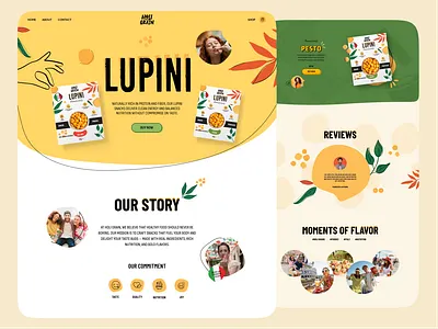 Holigrains Shopify Web Design Case Study case study colorfull design food fun health kids landing page snacks vibrant web design