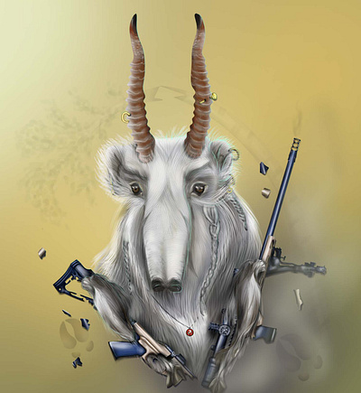 "No to poaching" illustration 2d illustration adobe photoshop digital art digital illustration illustration nft