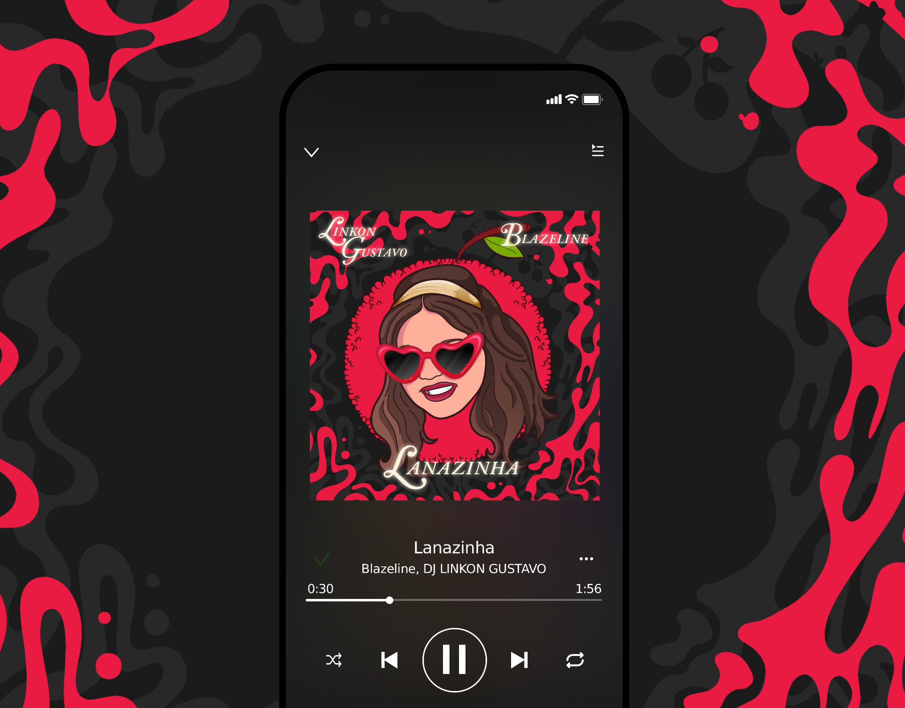 Example of Illustrated Song Cover Art