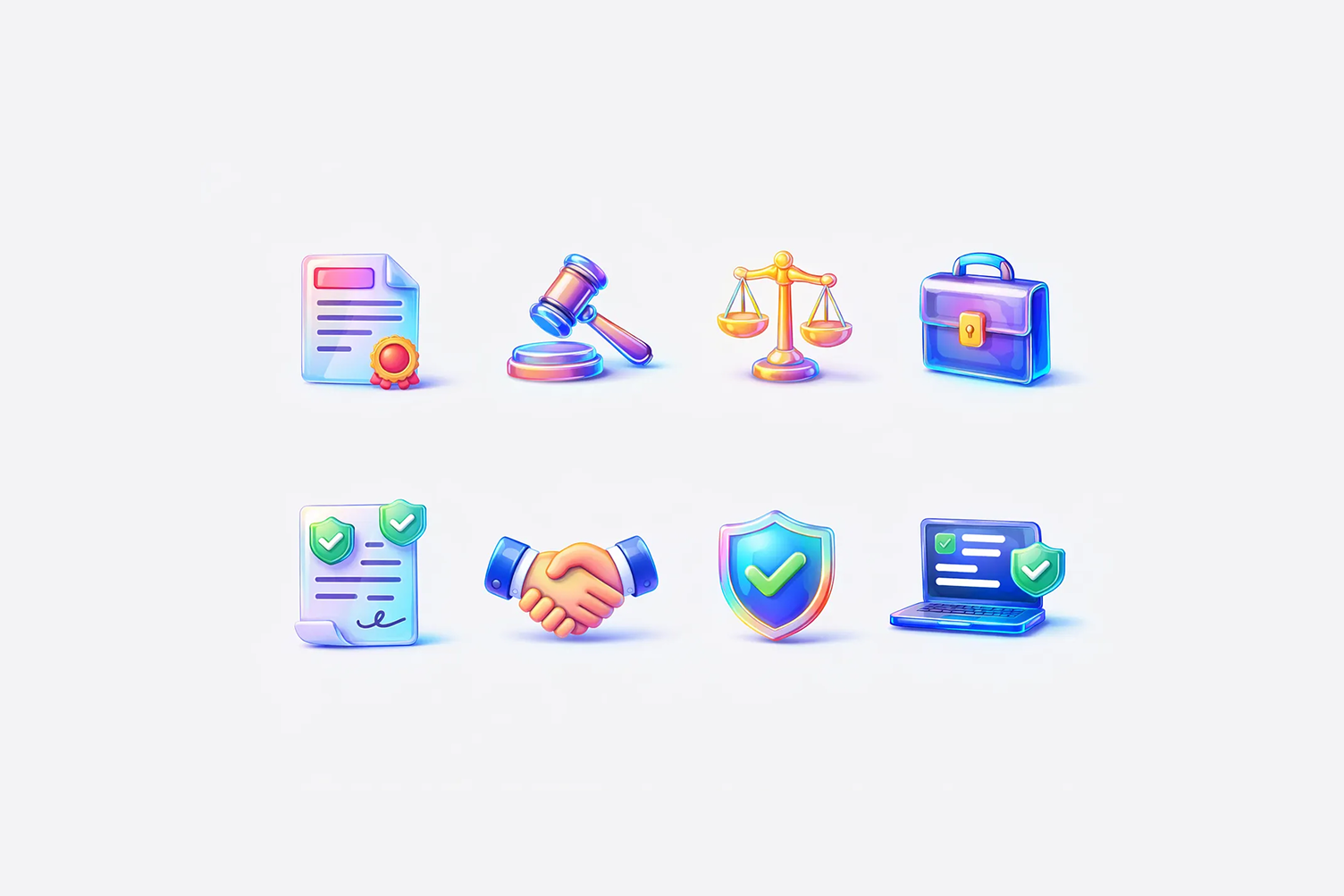 Legal icons clm icon illustration legal