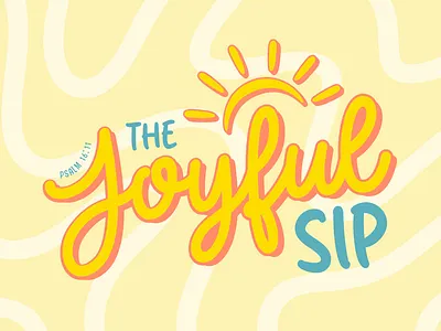 The Joyful Sip Logo branding design identity identity design logo logo design